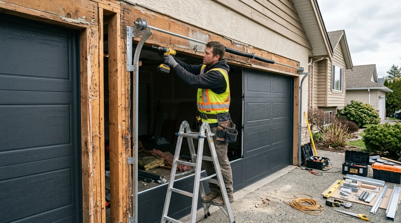 Commercial roll-up garage door